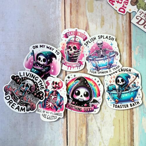 25PC Funny Refrigerator Magnets Set - Humorous Quotes & Designs