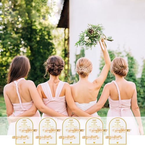 Gold Glitter No Bend Hair Clips - 18 Piece Set for Bridal Party Gifts