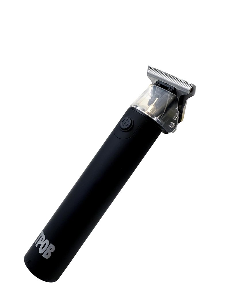 TPOB Slime 2 Ghost Black Clipper Trimmer Set Barber Hair Clippers for Men 6800 RPM with Rubber Case (Black)