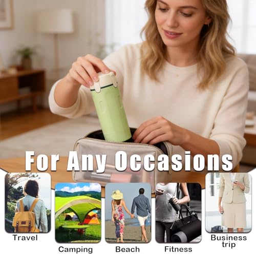 ZANSHI 4-in-1 Travel Dispenser Bottle Set for Toiletries