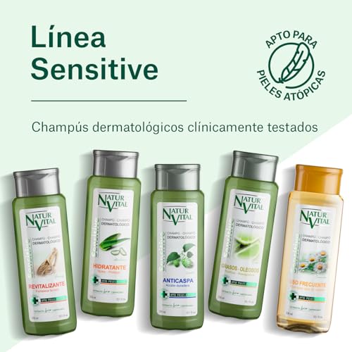 NaturVital Anti-Dandruff Shampoo with Organic Thyme & Hops Extracts