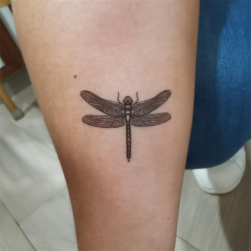 SanerLian Waterproof Dragonfly Temporary Tattoo Stickers Set of 12 - Model SF293