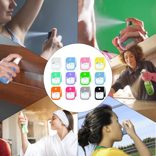 Jolbndcv 12 Pack Card Spray Bottles 38ml - Colorful Refillable Perfume Sprayers