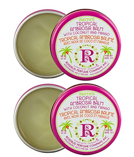 Rosebud Tropical Ambrosia Balm 0.8 oz Tins - Pack of 2