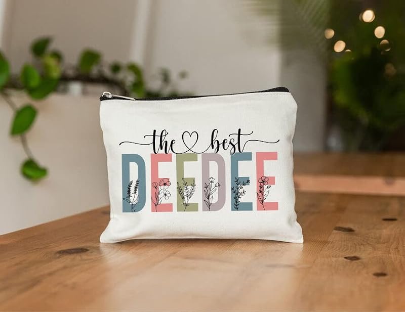 Deedee Cosmetic Makeup Bag - Cute Travel Zipper Pouch for Cosmetics