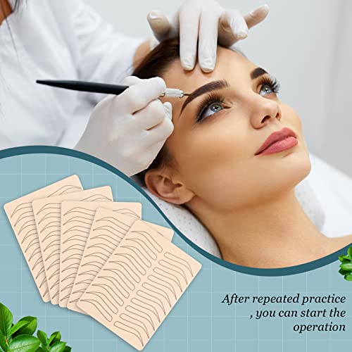 Maitys 16-Piece Black Microblading Eyebrow Practice Skin Kit