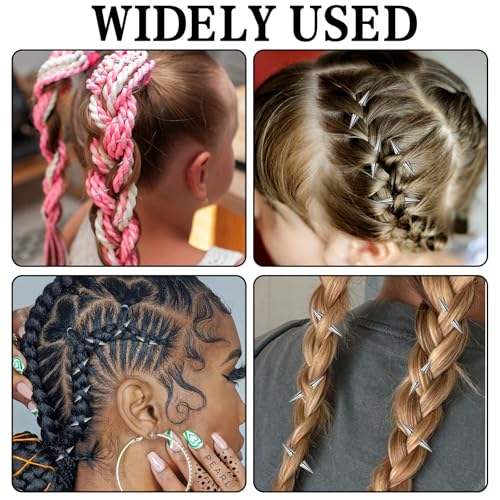 20 Pack Gothic Hair Clips with Spikes - Edgy Punk Accessories