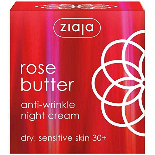 Ziaja Rose Butter Night Cream - 1.7 Fl Oz for Mature Skin