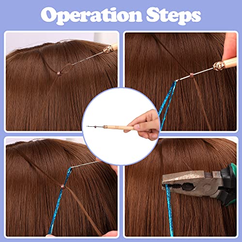 48-Inch Hair Tinsel Kit - 16 Colors Sparkling Extensions by ELASO