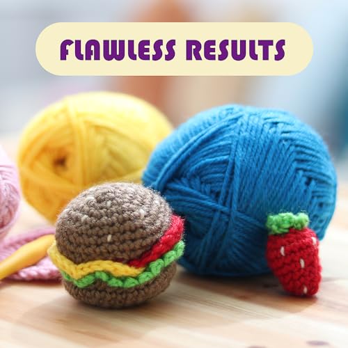 Soft Acrylic Yarn for Crocheting & Knitting - 370 Yards, Black