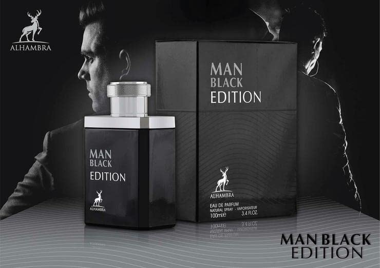 Maison Alhambra Man Black Edition Eau de Parfum Spray 3.4 oz