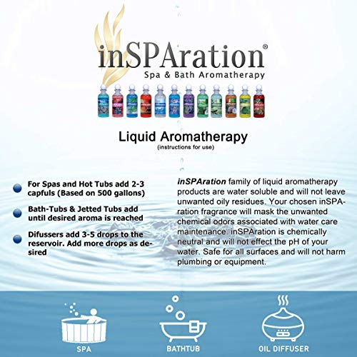 InSPAration Polynesian Paradise Spa Liquid Aromatherapy 9oz for Hot Tubs & Baths