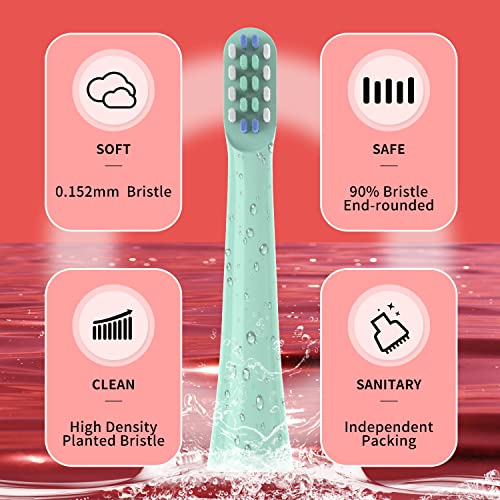 Othanary Green Replacement Toothbrush Heads for Colgate Hum Smart Toothbrush 6 Pack