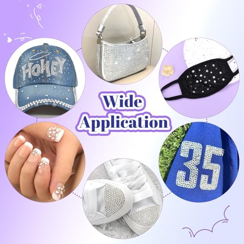 TINKRSTUFF Silver Clear SS10 Hotfix Rhinestones 15000pcs for Clothing & Crafting
