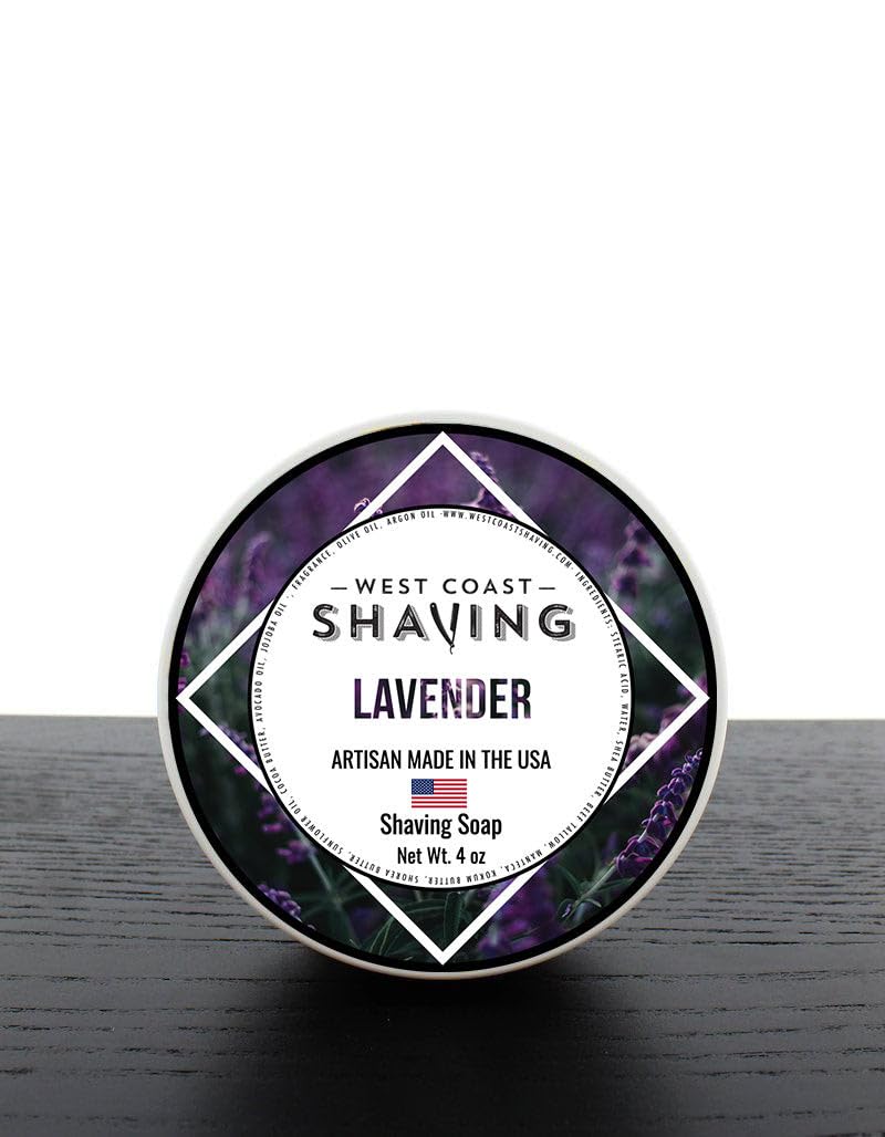 West Coast Shaving Shaving Soap, Lavender, 4 oz