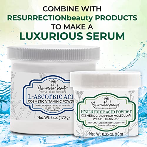 ResurrectionBeauty 100% Pure L-Ascorbic Acid Vitamin C Powder for DIY Face Serums - 6 OZ, Variation 1