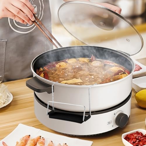 Stainless Steel Slow Cooker Lid Holder with Silicone Sink - 2pcs
