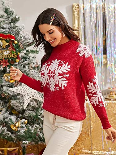 NVENF Style C Christmas Rhinestone Snowflake Hair Clips Set Holiday Hair Accessories