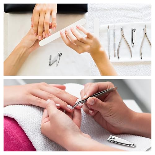 10-Pack Stainless Steel Nail Clippers with File for Men & Women