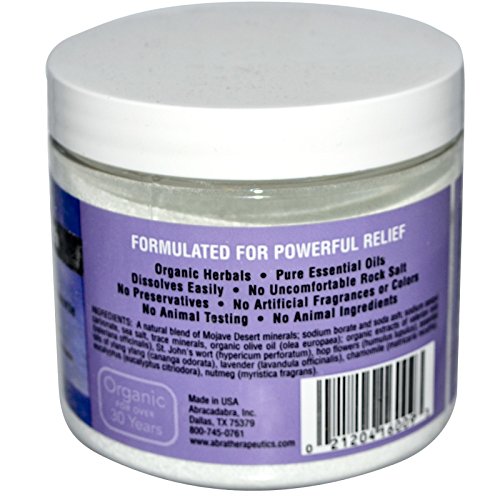Abra Lavender Chamomile Bath Salt for Stress Relief, 17 oz