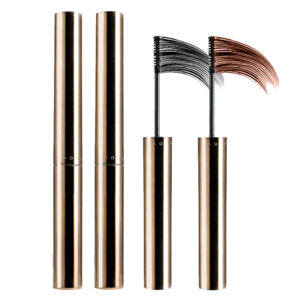 Lengthening Waterproof Mascara - Ultra-Fine Quick-Dry Formula for Short Lashes | Volumizing 3D Curling Black Mascara