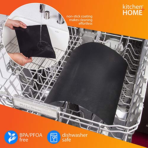 Heavy Duty Toaster Oven Liner - Non-Stick & Reusable, 2 Pack