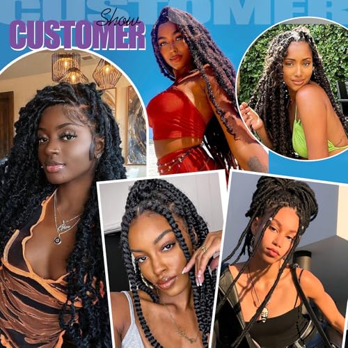 12 Inch Springy Afro Twist Hair - 8 Packs Marley Twist for Soft Locs