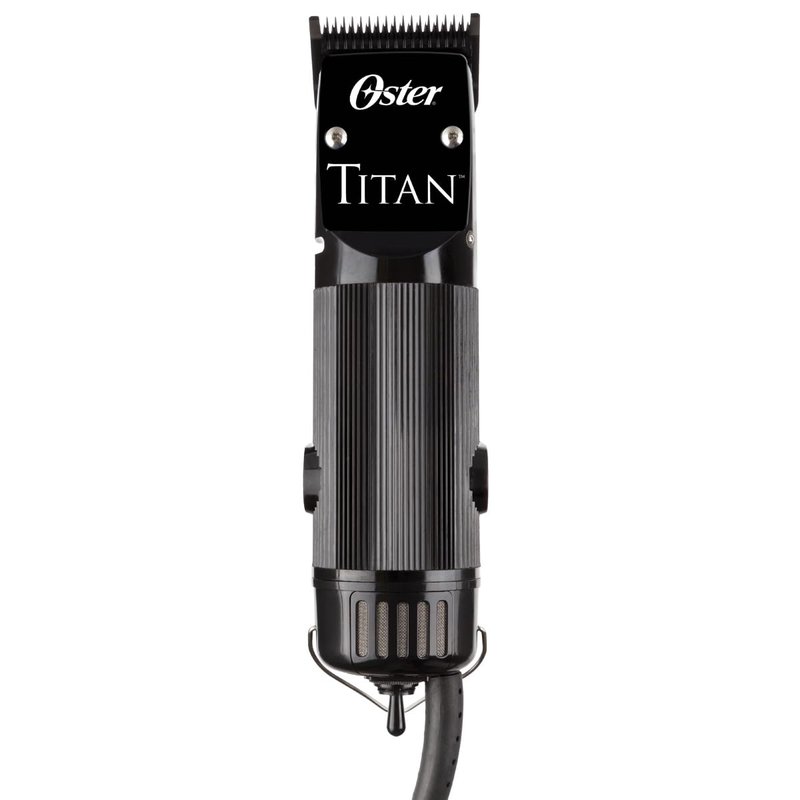 Oster Professional Titan 2-Speed Hair Clipper - Dual-Speed Universal Motor for Womens and Mens Hair Cutting, with Detachable Blades, Blade Guard & Cleaning Kit