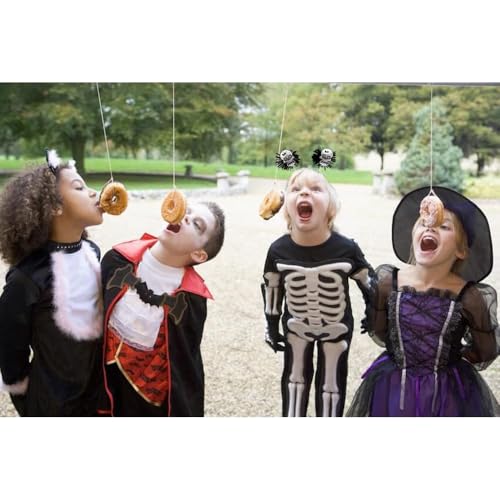 AOPRIE Halloween Skull Headbands Set for Women Men Kids, Green Black Red, 1 Pack