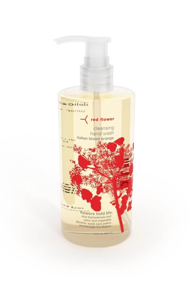 Cleansing Hand Soap - Red Flower Wanderlust Antibacterial, Vegan & Sulfate-Free | 10 oz Hydrating Formula