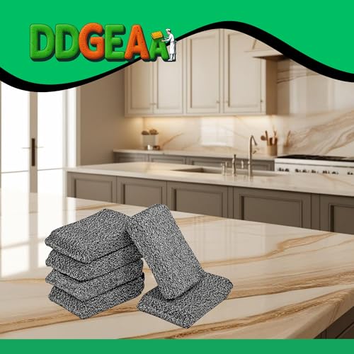 Heavy Duty Non-Scratch Kitchen Sponges - 2 Pack, Durable & Multi-Purpose