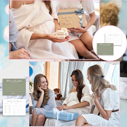 ISOVF Baby Shower Predictions and Advice Cards - 25 Pack, 5" x 7"