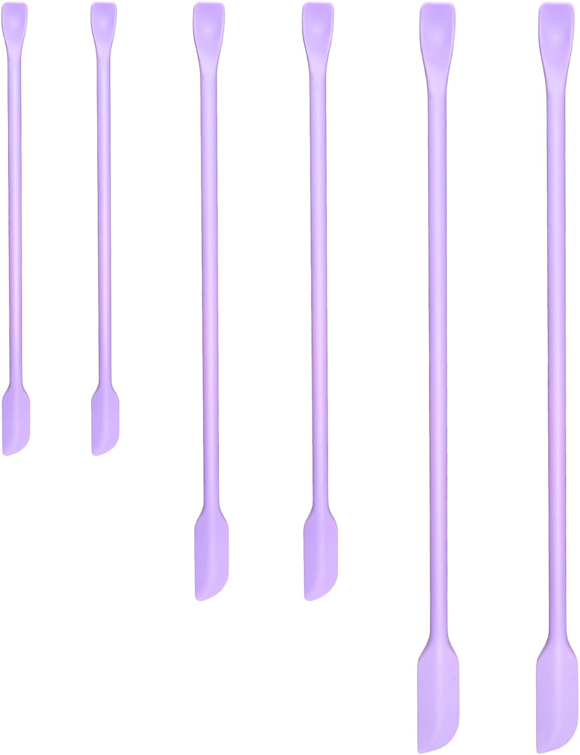 Silicone Spatula Set - 3-Piece Mini Scraper Tool for Makeup, Food & Beauty | Multi-Size for Jars & Containers