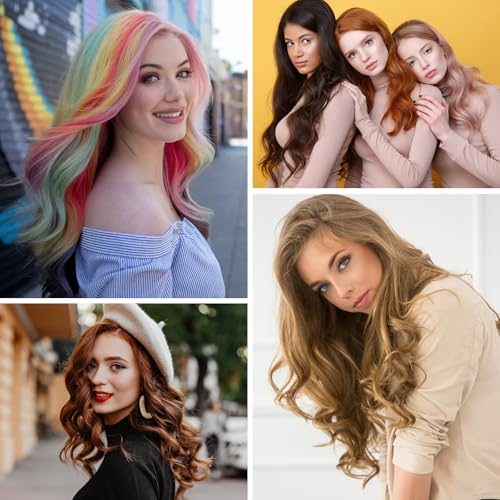 MUIIGOOD 25Pcs U-Shape Snap Clips for Hair Extensions & Wigs