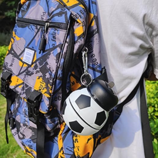 Collapsible Soccer Water Bottle - BPA-Free, Leak-Proof, Portable