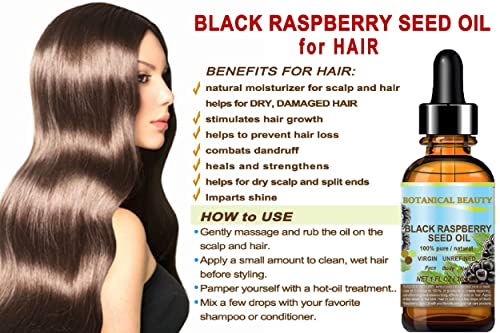 Botanical Beauty Black Raspberry Seed Oil - 100% Pure Cold Pressed Carrier Oil