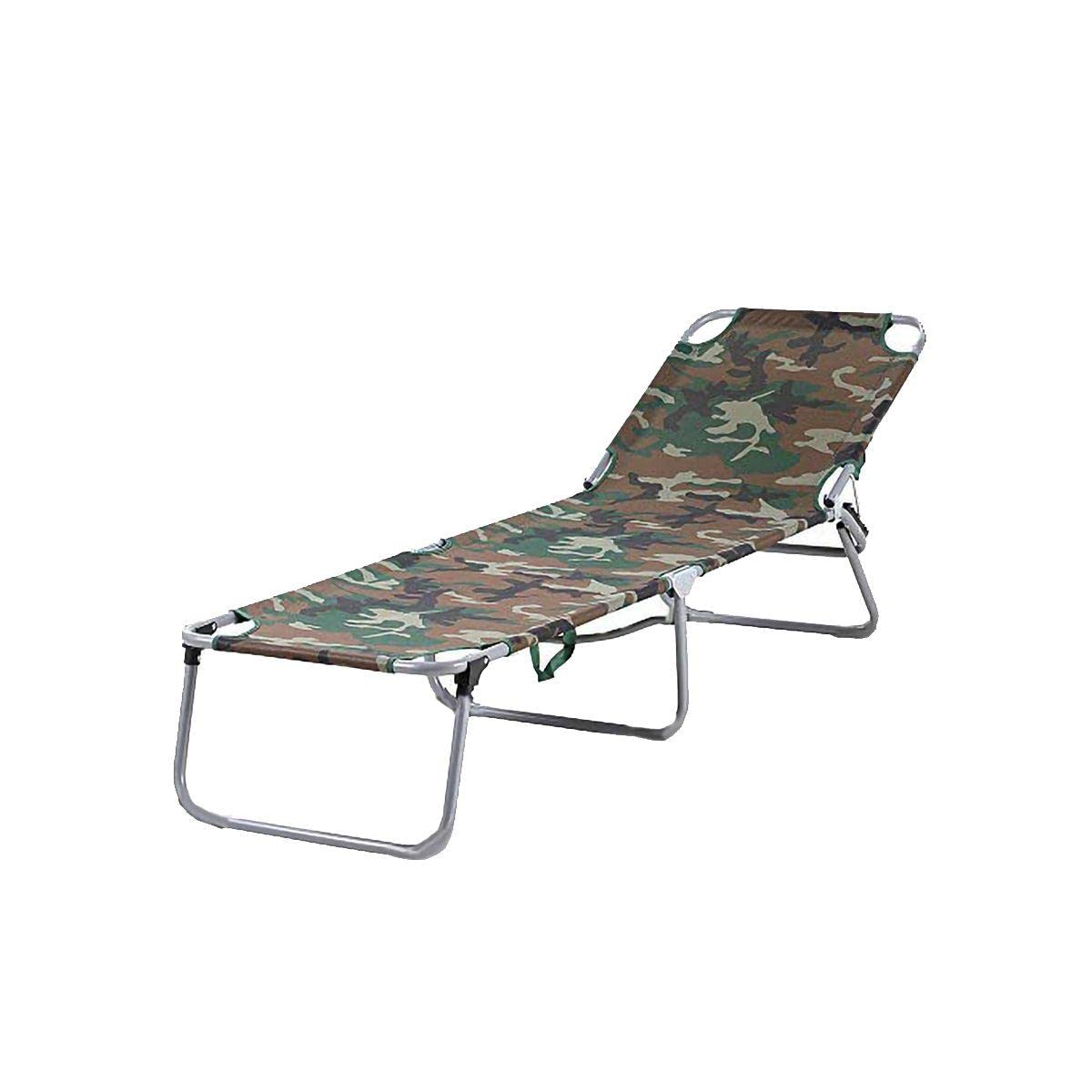 Casa Contè Green Mimetic Beach Lounge DM22 Aluminium/Polyester, Camo, One Size