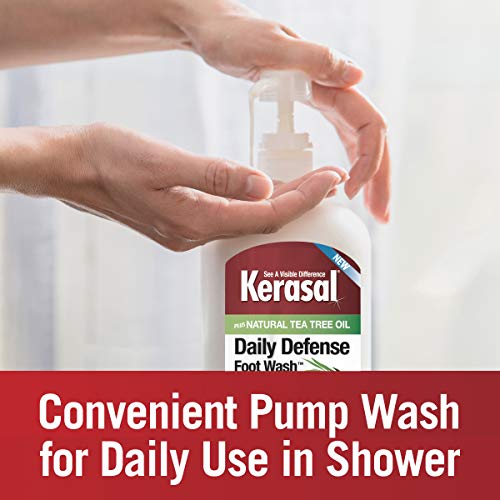 Kerasal Daily Defense Foot Wash with Tea Tree Oil & Epsom Salt, 12 oz (2 Pack)