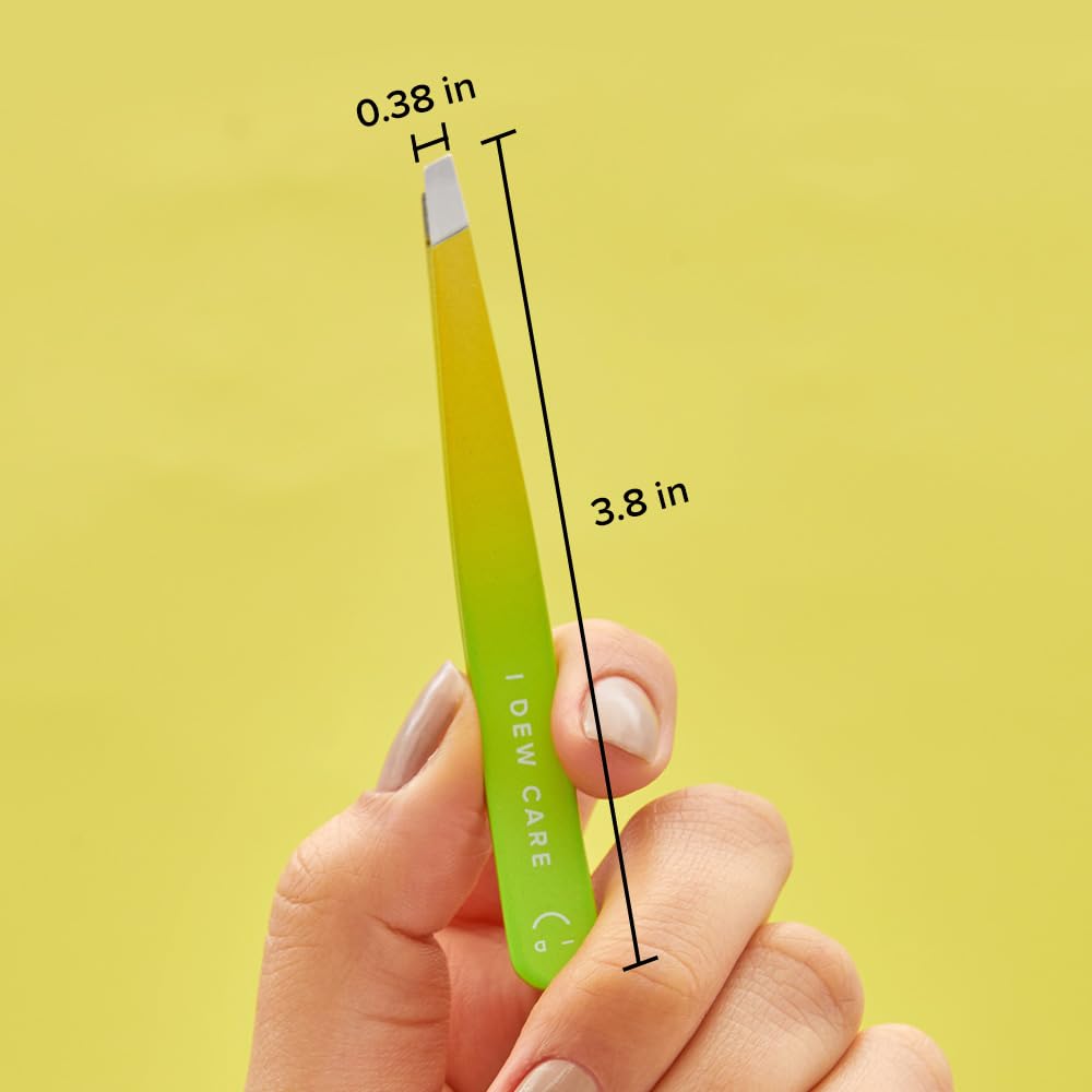 I DEW CARE Facial Tool - Tweeze The Day | Tweezers for Women, Precision Stainless Steel, Professional Facial Hair Beauty Tool, Splinter, Strong Eyebrow Hair Remover,1 Count