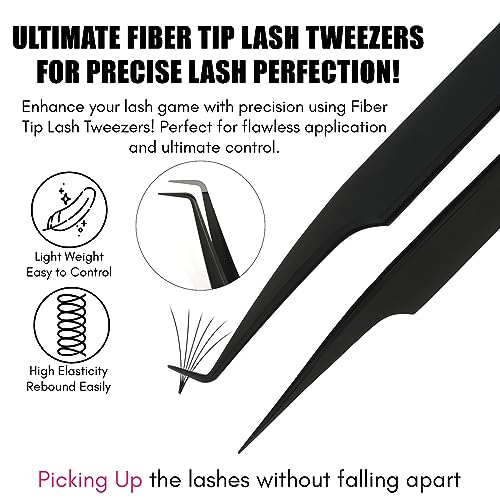 Cross Edge 90 Degree Boot Lash Tweezers for Volume and Classic Extensions