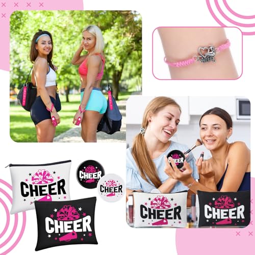 60-Piece Cheerleader Team Gift Set - Cosmetic Bags, Mirrors & Accessories
