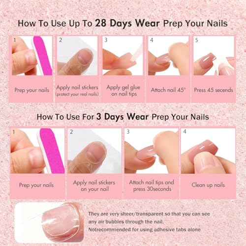 Pastel Yellow Short Coffin Press On Nails - 30 Pcs Acrylic Set