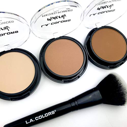 L.A. COLORS Mineral Pressed Powder - Fair, Talc-Free, 2 Pack