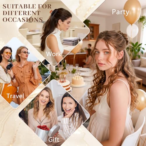 Large Claw Clips for Thick Hair - 4 Pack Durable Hair Accessories