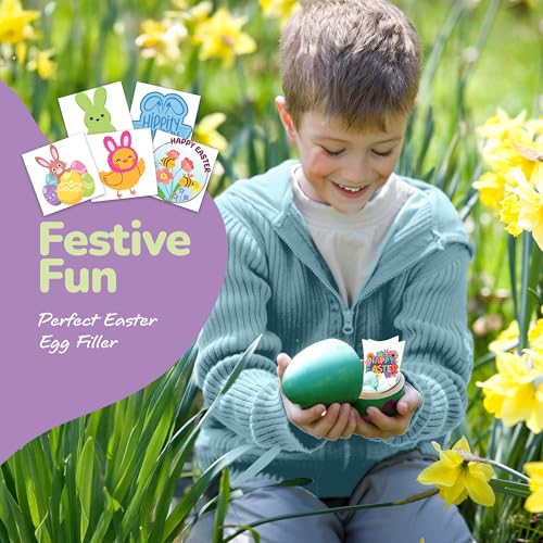 ArtCreativity Glow-in-the-Dark Easter Tattoos 144-Pack for Kids
