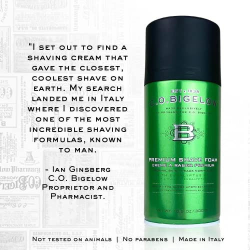 C.O. Bigelow Premium Shaving Foam with Eucalyptus Oil - 5.2 oz