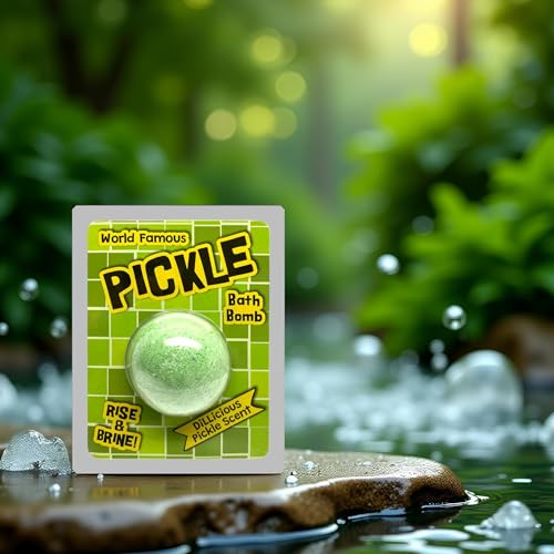 Giant Dill Pickle Bath Bomb – Fun Gag Gift for Pickle Lovers & Spa Relaxation