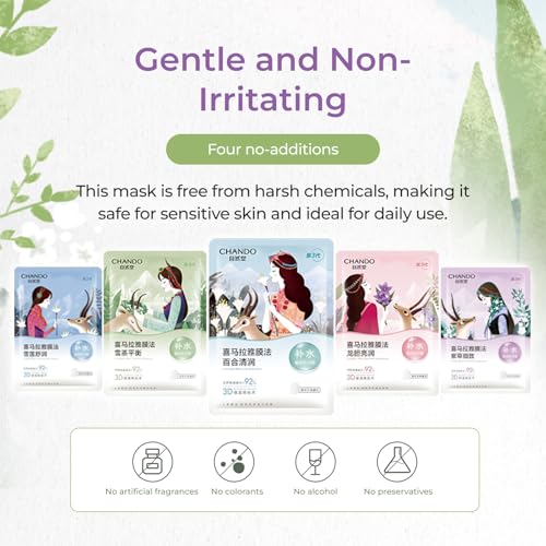 CHANDO Himalaya Gentiana Revitalizing Hydrating Sheet Mask 26ml x 5
