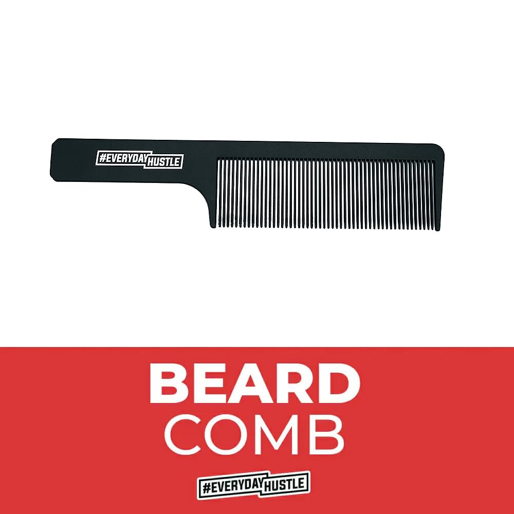 EverydayHustle Beard Comb for Men, 9 inch Beard Comb For Precise Beard Care And Control, Chicago Comb Style Alternative For Barbers And At Home Grooming