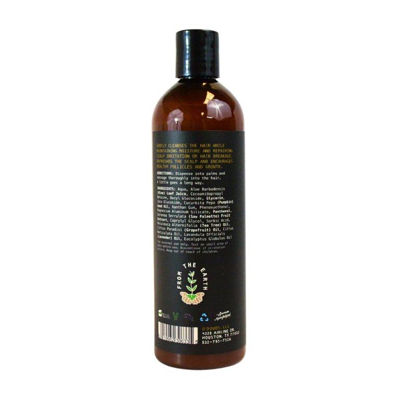 O'Douds Natural Shampoo - Gently Cleanses, Hydrates & Rejuvenates Hair with Pumpkin Seed Oil - Vegan, Sulfate & Paraben Free Shampoo - Tea Tree & Grapefruit Scent, 12 oz.